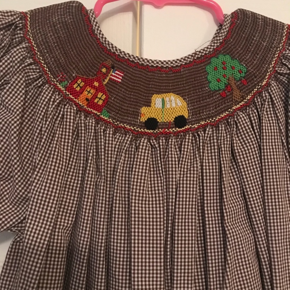 Girls smocked dress